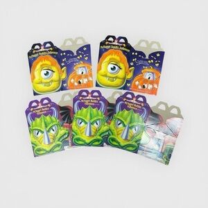 McDonald's Halloween McNugget Buddies Foldable Cartons 1996 Set of 5 NWOT